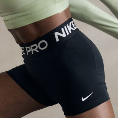 Nike Performance SHORT - Tights - black/white