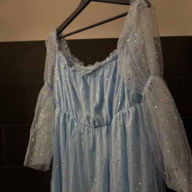 Baby blue Princess dress with sequins
