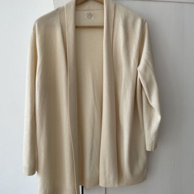Offener Cardigan in Cremeweiss