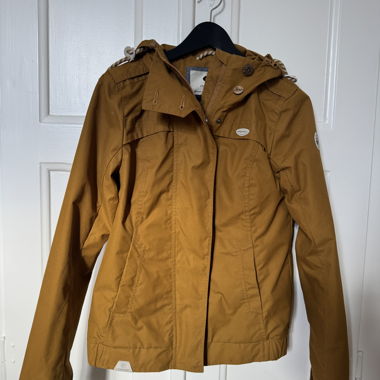 Ragwear mustard hooded jacket size S