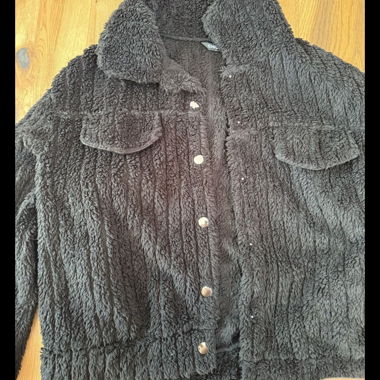Chicme Teddyjacke schwarz L