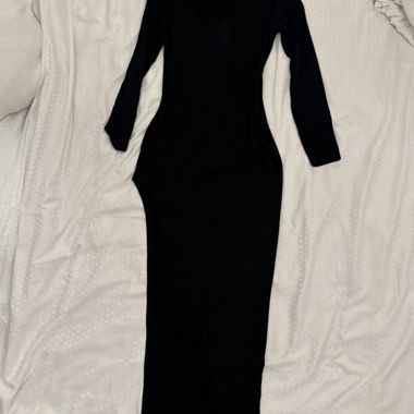 Robe longue noire SHEIN