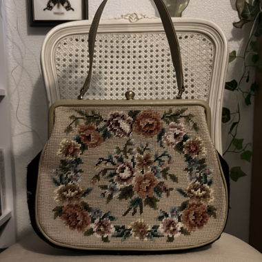 vintage embroidery handbag
