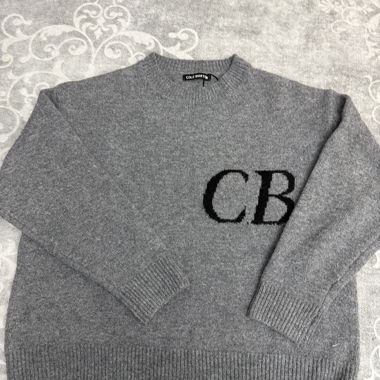 Cole Buxton Grey Knit Sweater