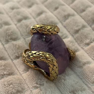 Roberto Cavalli Serpent Ring - Amethyst
