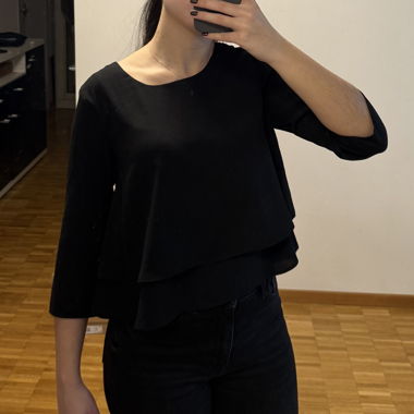Blouse noire Mango XS