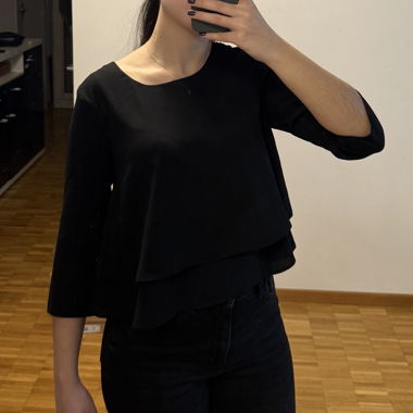 Blouse noire Mango XS