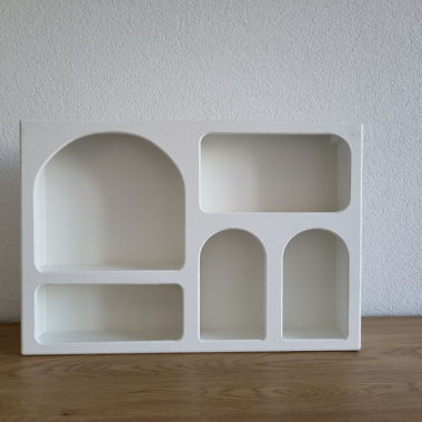 White wall shelf