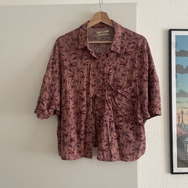 Hawaiian Shirt - Pink Palm Trees