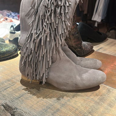 IKKS Suede Fringe Boots
