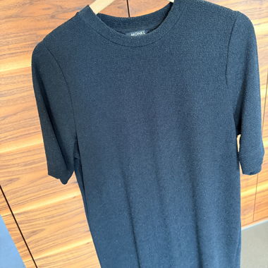 Monki Black T-Shirt Dress Gr. S
