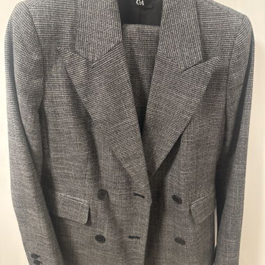 C&A Blazer grau kariert