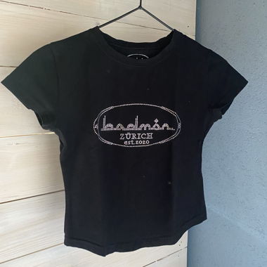 BADMON Baby-tee en strass