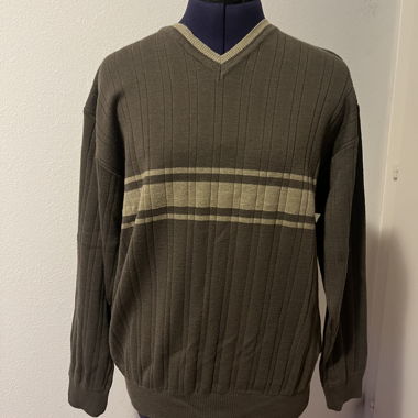 Striped V-Neck Jumper