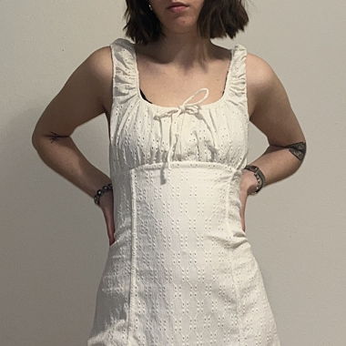 white dress