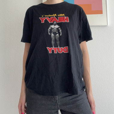 T-shirt nero Mike Mentzer Heavy Duty XXL