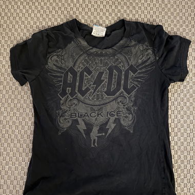 T-shirt AC/DC Black Ice nero