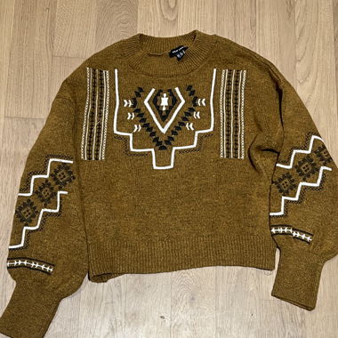 New Look Sweater with Ethnic Pattern