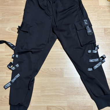 Pantalon jogger cargo noir