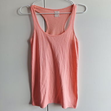 Transparentes Tanktop in Pfirsich