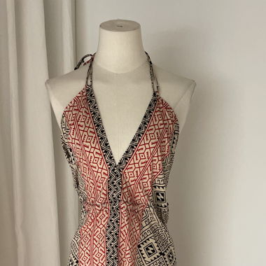 Backless African Dress