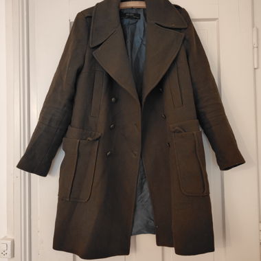 Green-brown Zara autumn coat