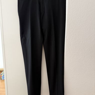 Pantaloni da abito neri / pantaloni in tessuto 48