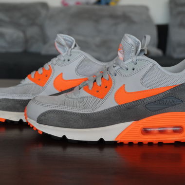 Baskets Nike Air Max 90 gris/orange