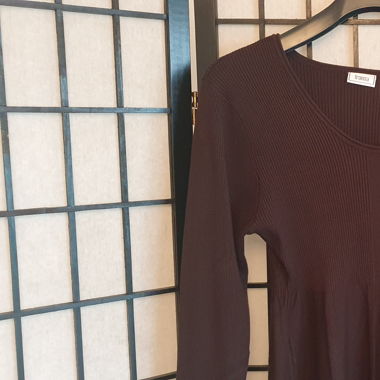 Strickkleid Schockobraun