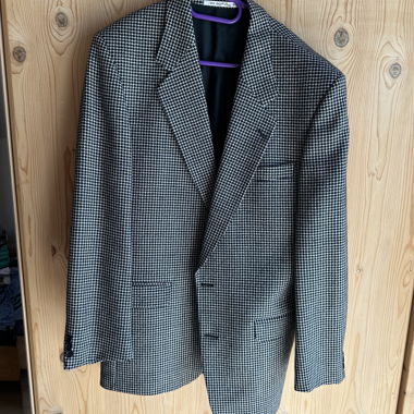 Blazer motif pied-de-poule