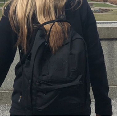 Fjällräven backpack in black