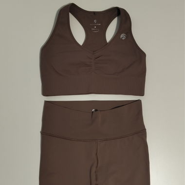 OCEANSAPART sport set top & leggings brown