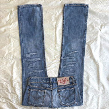 “Petal Z1” Made in Italy denim bootcut jeans