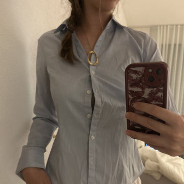 Blau - weiss kariertes hemd