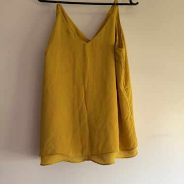 Yellow top with thin straps