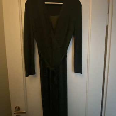 Wickelkleid dunkelgrün