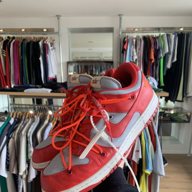 Nike Dunk Low x Off White univerity red