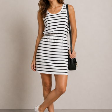 Gestreiftes H&m Trägerkleid