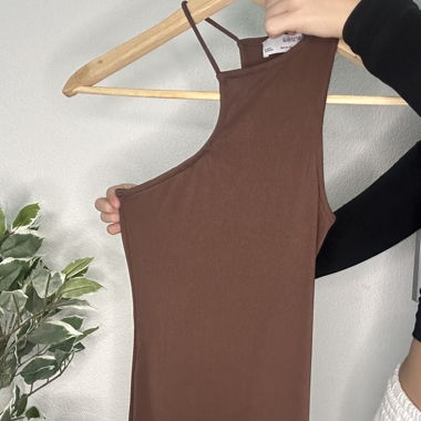Robe brune Bershka 