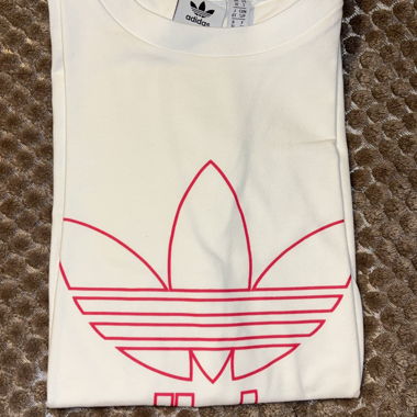 Adidas T-Shirt white/pink