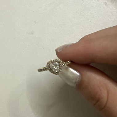 Anello Heart Halo