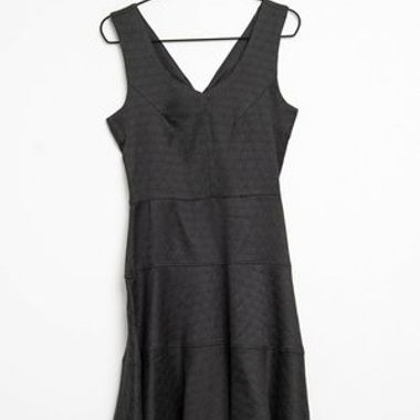 Flare black dress