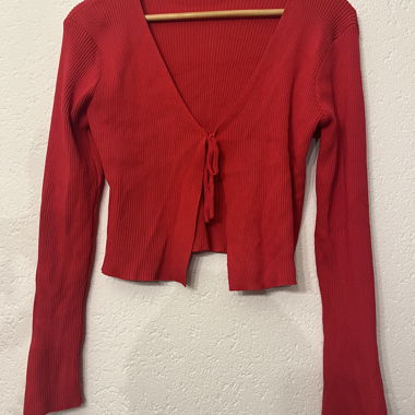 Red Zebra Strickcardigan XL