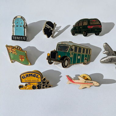 Vintage Pin set   Reise- Transport 