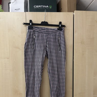 Karierte Stoffhose Jeggins