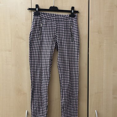 Karierte Stoffhose Jeggins