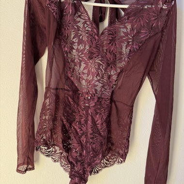 Esmara Spitzen-Body bordeaux