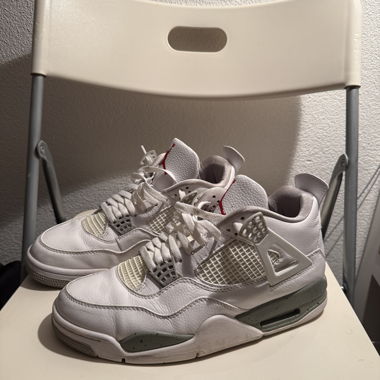 Air Jordan 4 Retro White Oreo Taglia 44