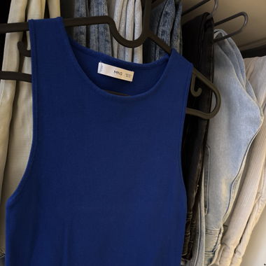 T-Shirt in Blau aus Mango (S)
