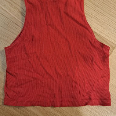 Crop top rouge